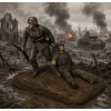 WWII Diorama — Rescuing a Wounded Comrade STL File for 3D Printing