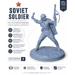 WWII Soviet Soldier Throwing Anti-Tank Grenade STL File for 3D Printing – Red Army Miniature