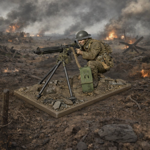 WWI British Machine Gunner (Vickers) — High-Detail STL for 3D Printing | Perfect for Wargames & Dioramas | Instant Download