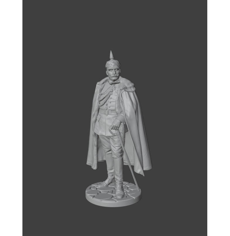 Kaiser Wilhelm II — German Empire, World War I (1914–1918) | STL Files for 3D Printing | Instant Download