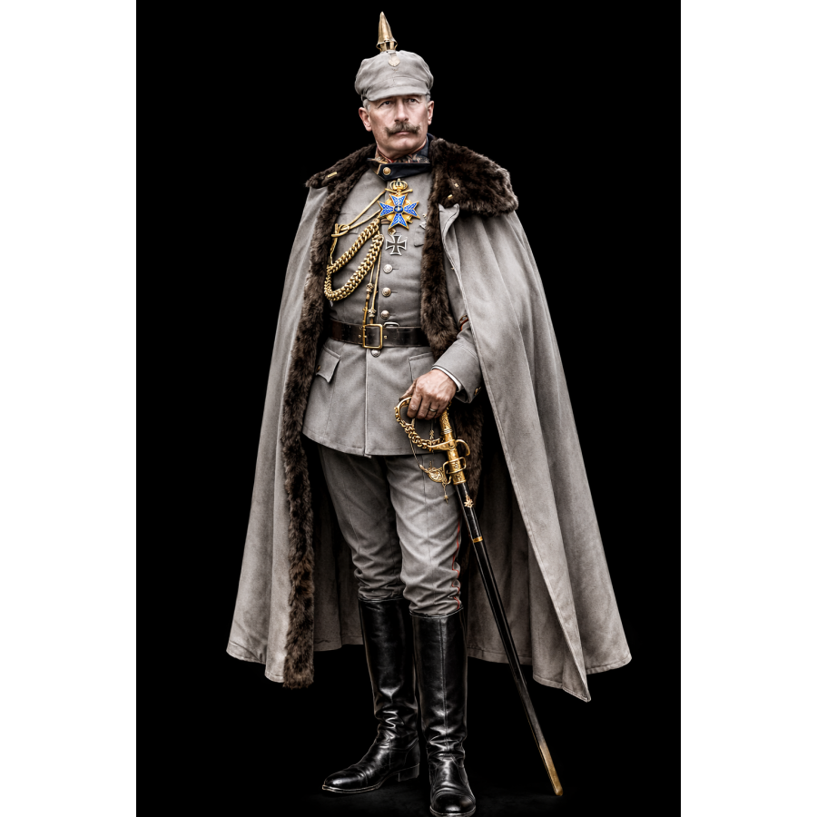 Кайзер Вільгельм II — Імператор Німецької імперії (1914–1918) | STL для 3D друку | Wargames / Diorama / Painting | Instant Download Кайзер Вільгельм II — Імператор Німецької імперії (1914–1918) | STL для 3D друку | Wargames / Diorama / Painting | Instant Download