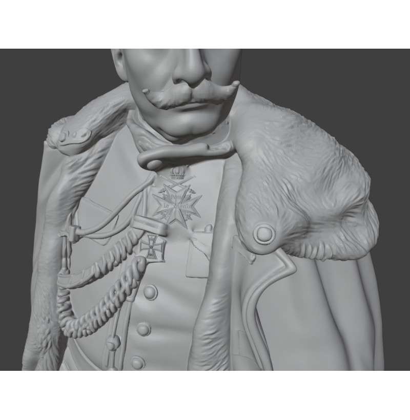 Kaiser Wilhelm II — German Empire, World War I (1914–1918) | STL Files for 3D Printing | Instant Download