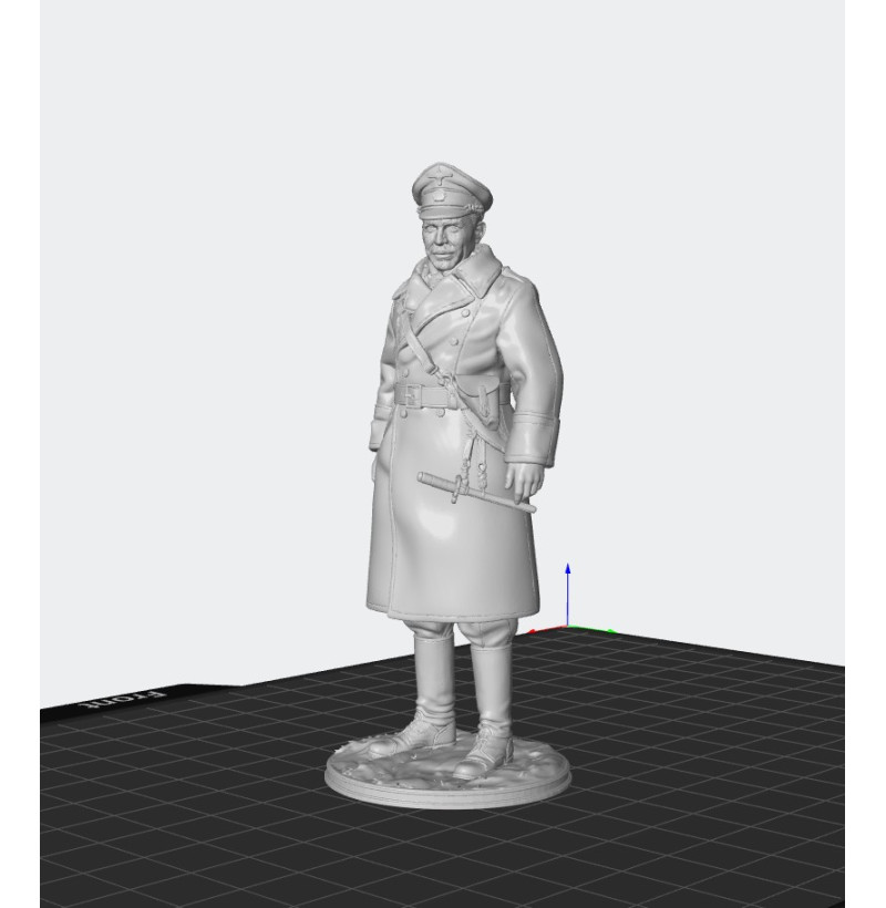 WWII German General STL File for 3D Printing