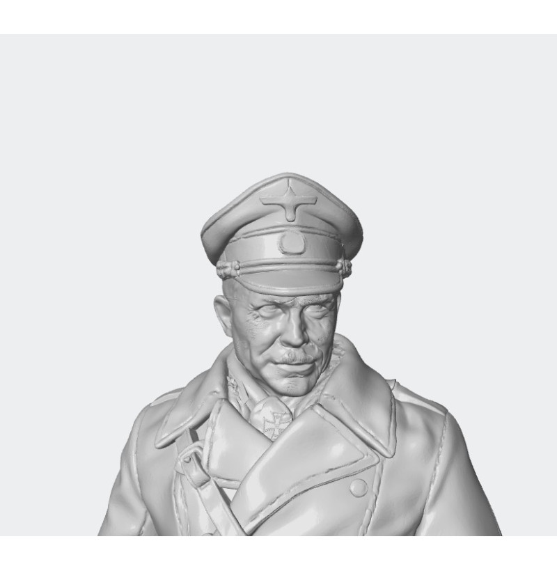 WWII German General STL File for 3D Printing