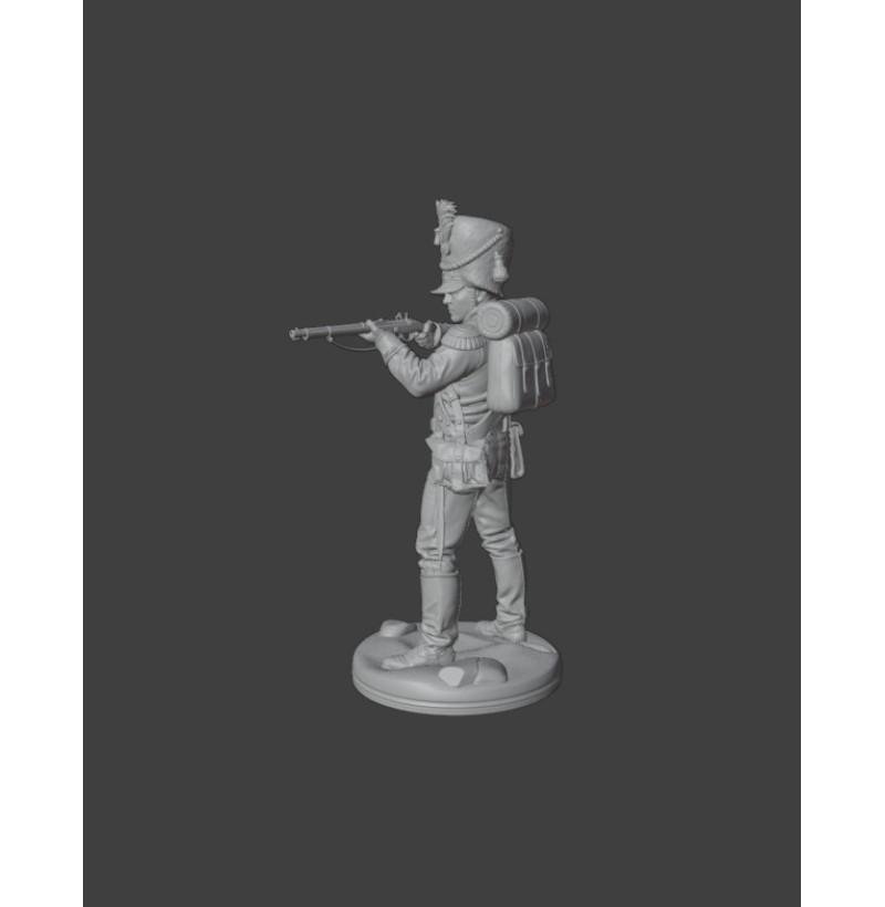 Napoleonic Infantry (France) — Musketeer Aiming | STL for 3D Printing