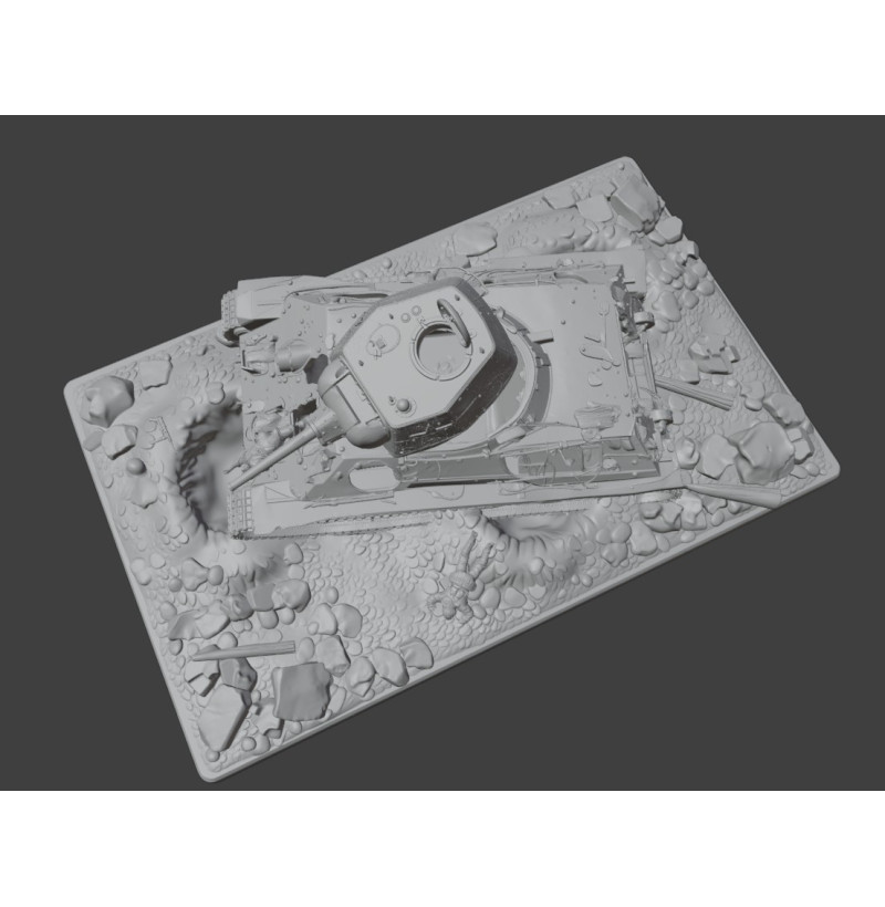 T-34 (USSR) — STL Files for 3D Printing | WWII Tank Diorama | Instant Download