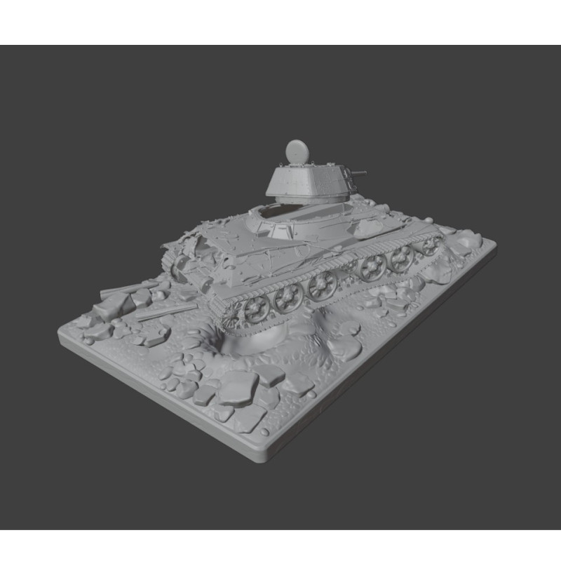T-34 (USSR) — STL Files for 3D Printing | WWII Tank Diorama | Instant Download