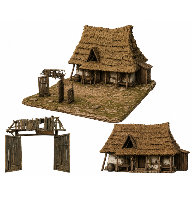The Lost Letter Tavern – Historical Ukrainian STL Diorama for 3D Printing
