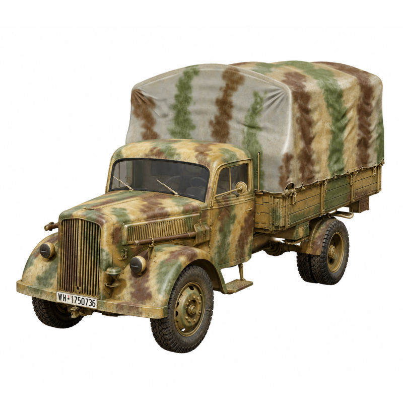 Mercedes-Benz L 3000 S – WWII German Military Truck STL for 3D Printing