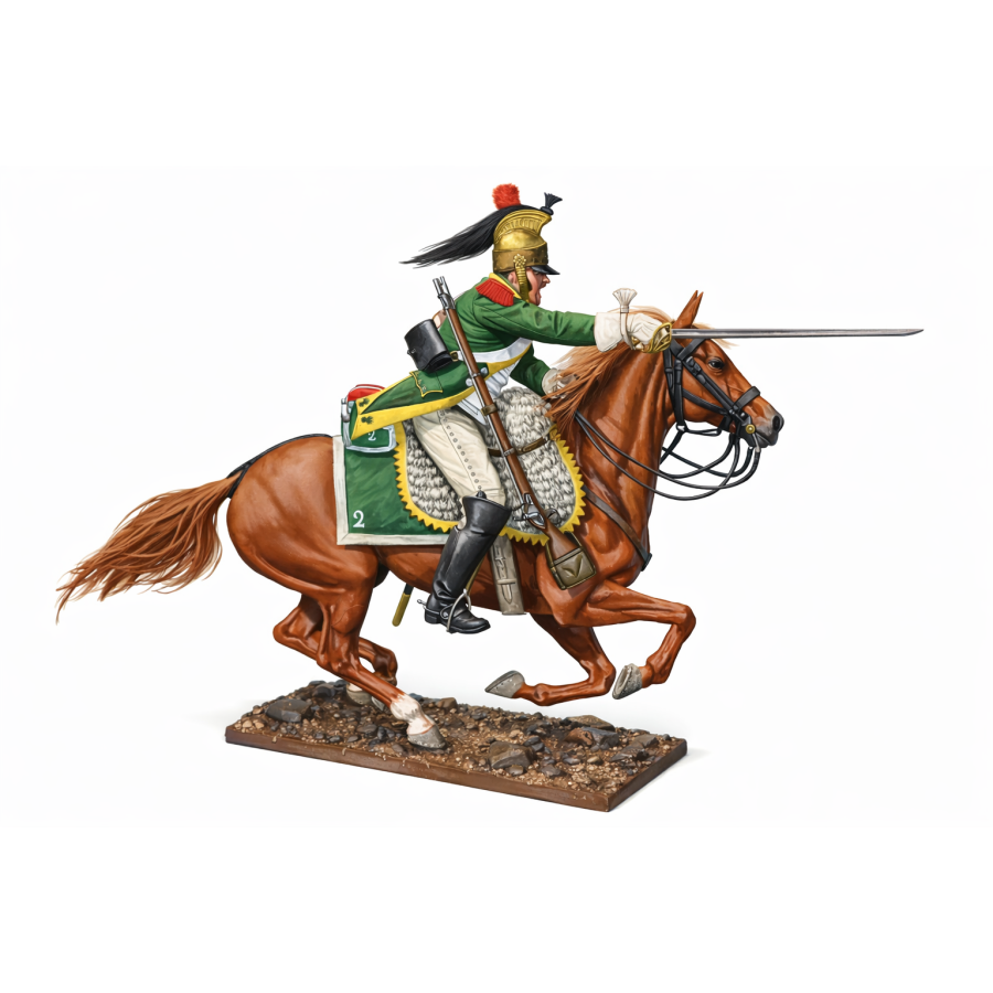 Napoleonic Cavalry Officer on Horseback — STL Files for 3D Printing Napoleonic Cavalry Officer on Horseback — STL Files for 3D Printing