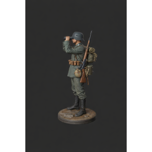 German World War I Infantryman with Binoculars (1914–1918) – STL File for 3D Printing