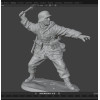 WWII German Soldier with Hand Grenade — STL for 3D Printing | Wargames / Diorama / Painting | Instant Download