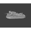 WWII German Infantry Soldier (Prone with Rifle) — STL for 3D Printing | Wargames / Diorama / Painting | Instant Download