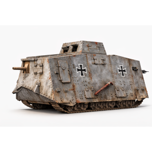 WWI German Heavy Tank A7V (1917–1918) — STL for 3D Printing | Wargames & Dioramas | Instant Download