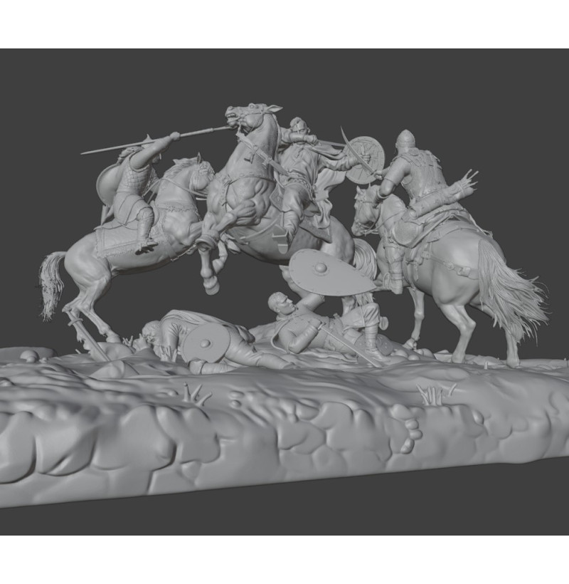 Sviatoslav Last Battle — Historical Diorama STL Files for 3D Printing