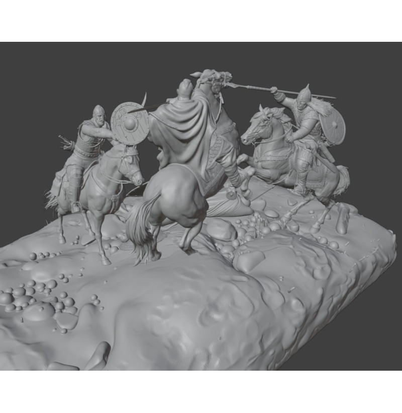 Sviatoslav Last Battle — Historical Diorama STL Files for 3D Printing