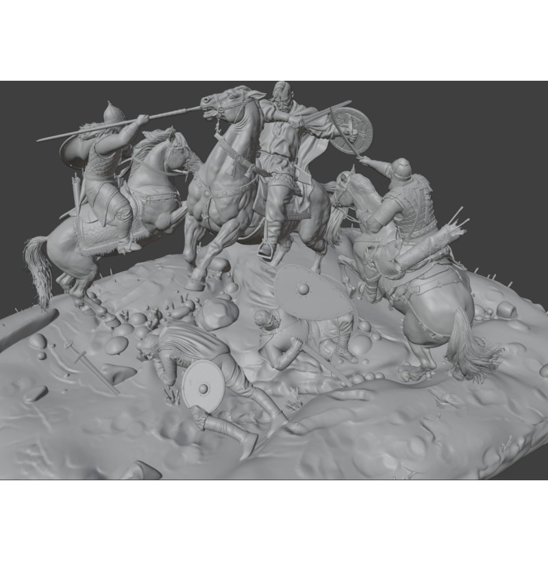 Sviatoslav Last Battle — Historical Diorama STL Files for 3D Printing