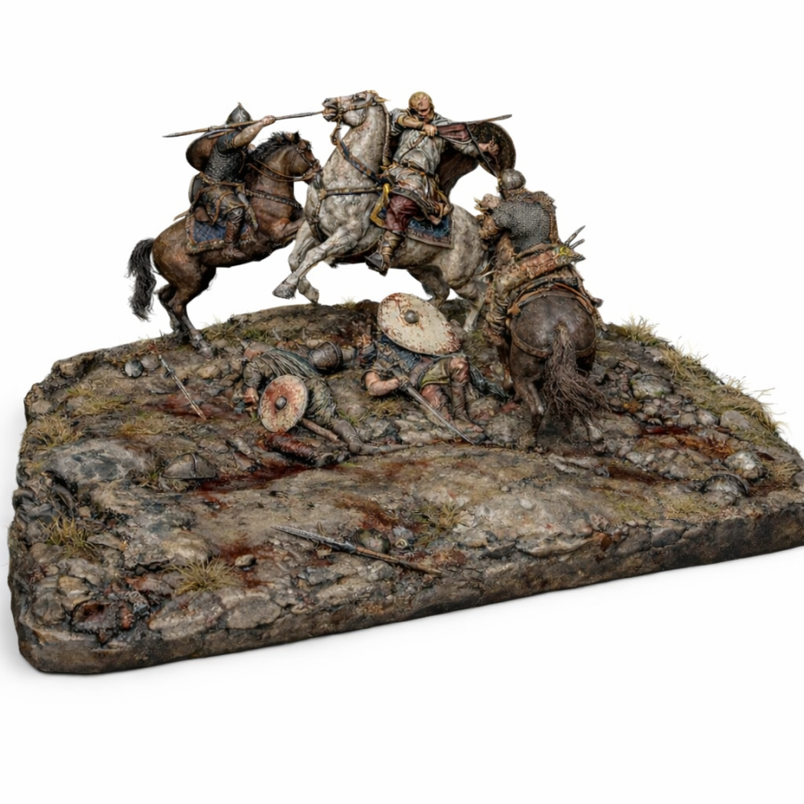 Sviatoslav Last Battle — Historical Diorama STL Files for 3D Printing Sviatoslav Last Battle — Historical Diorama STL Files for 3D Printing