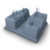 WWI Trench Fragment STL File for 3D Printing