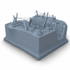 WWI Trench Fragment STL File for 3D Printing