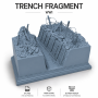 Фрагмент окопа Первой мировой войны STL файл для 3D печати