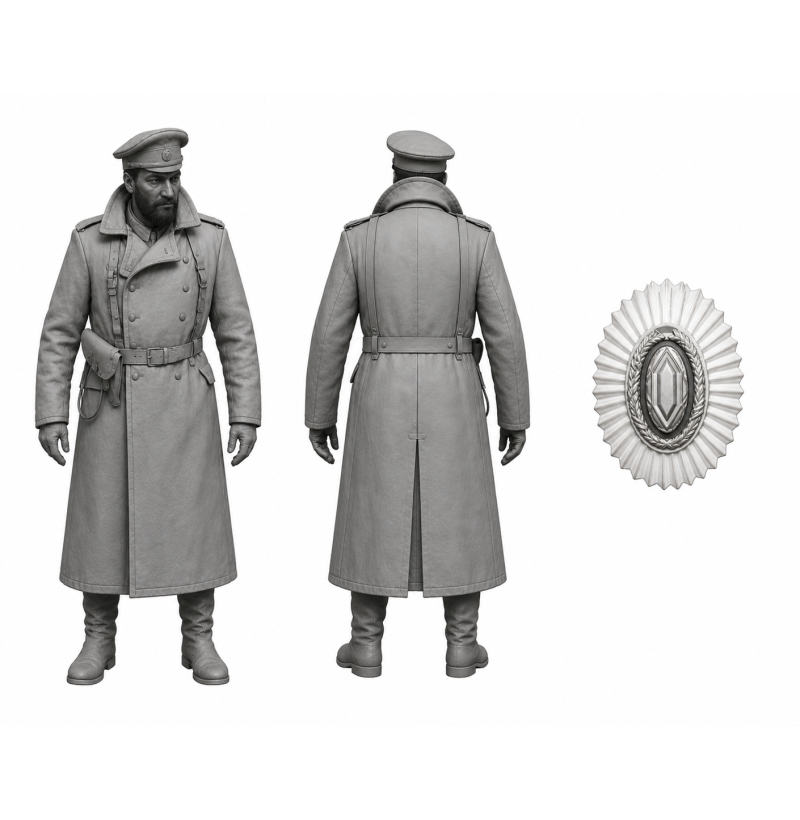 White Guard Officer STL File for 3D Printing