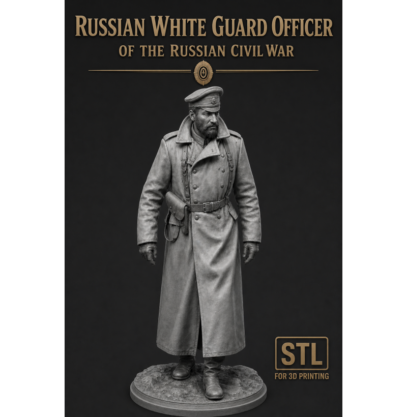 White Guard Officer STL File for 3D Printing
