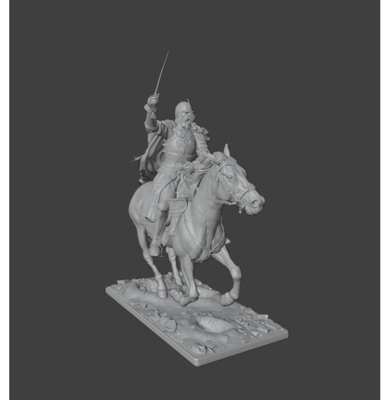 Polish Winged Hussar Cavalry – STL File for 3D Printable Historical Miniature