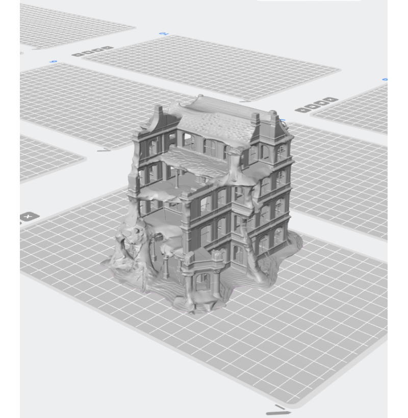 WWII Ruined Building — STL Files for 3D Printing