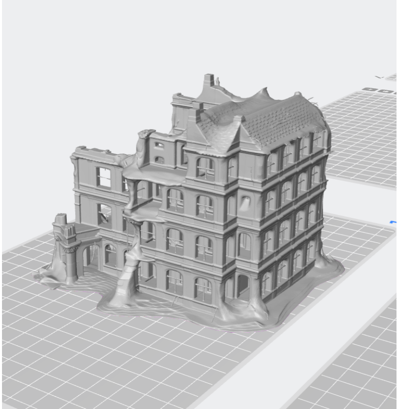 WWII Ruined Building — STL Files for 3D Printing