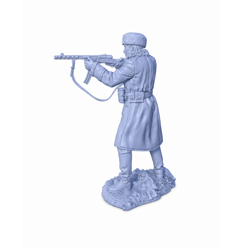 Soviet Red Army Soldier WWII – STL Model for 3D Printing