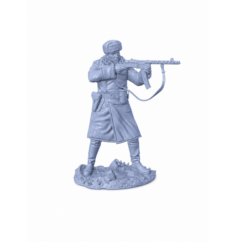Soviet Red Army Soldier WWII – STL Model for 3D Printing