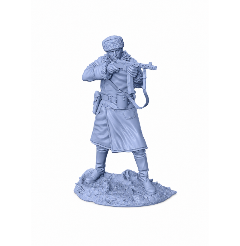 Soviet Red Army Soldier WWII – STL Model for 3D Printing