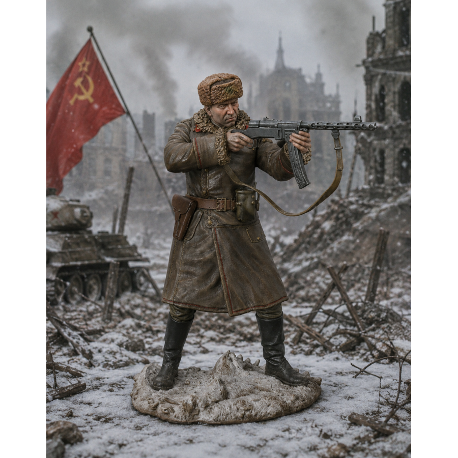 Soviet WWII Soldier STL File for 3D Printing