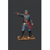 American Civil War Officer with Revolver — Detailed STL Miniature for 3D Printing
