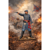 American Civil War Officer with Revolver — Detailed STL Miniature for 3D Printing