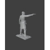 American Civil War Officer with Revolver — Detailed STL Miniature for 3D Printing