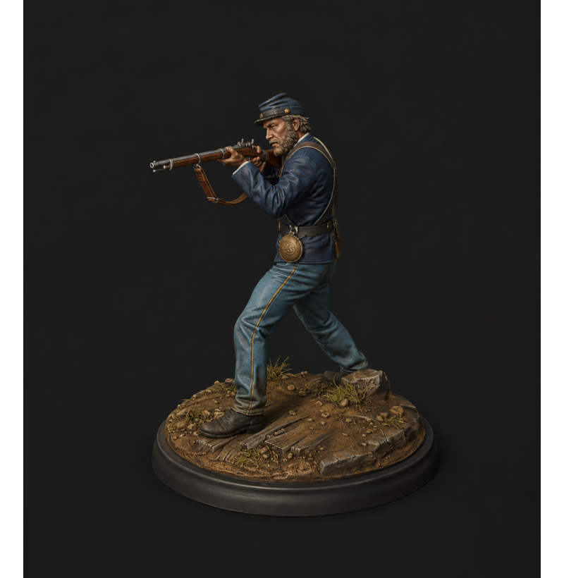 Civil War Soldier STL File for 3D Printing