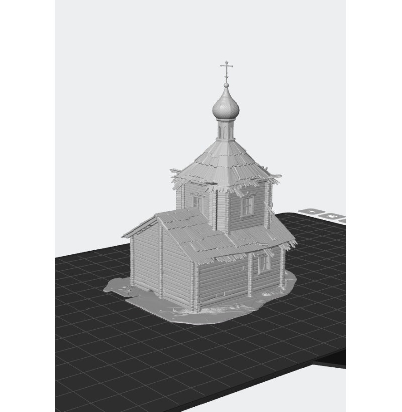 Cossack Wooden Church STL – Historical Eastern Europe Terrain for 3D Printing