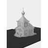 Cossack Wooden Church STL – Historical Eastern Europe Terrain for 3D Printing