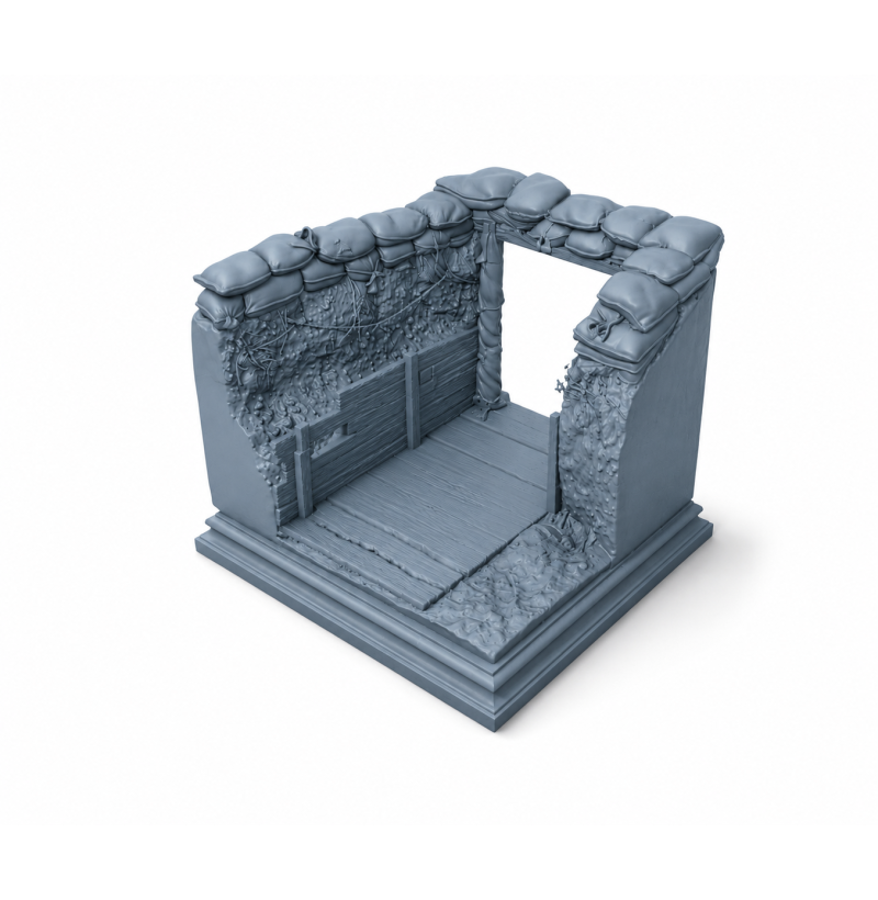 World War I Trench Fragment – STL File for 3D Printing