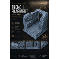 World War I Trench Fragment – STL File for 3D Printing