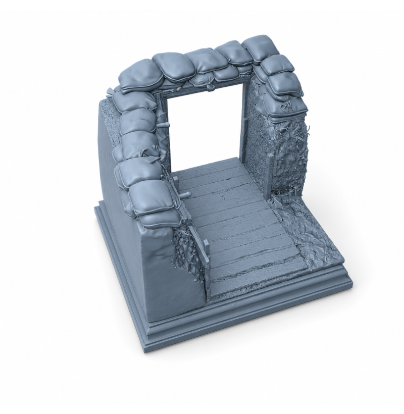 World War I Trench Fragment – STL File for 3D Printing