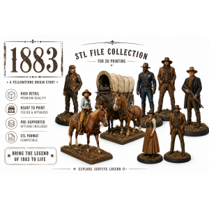 1883 Wild West STL Collection for 3D Printing