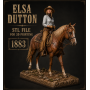 Elsa Dutton STL файл для 3D печати — 1883 Wild West Collection