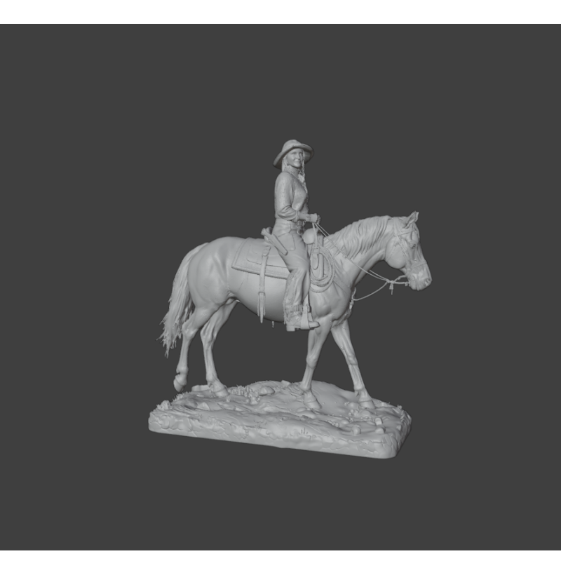 Elsa Dutton STL File for 3D Printing – 1883 Wild West Collection