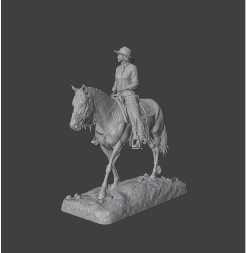 Elsa Dutton STL File for 3D Printing – 1883 Wild West Collection