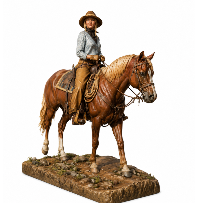 Elsa Dutton STL File for 3D Printing – 1883 Wild West Collection