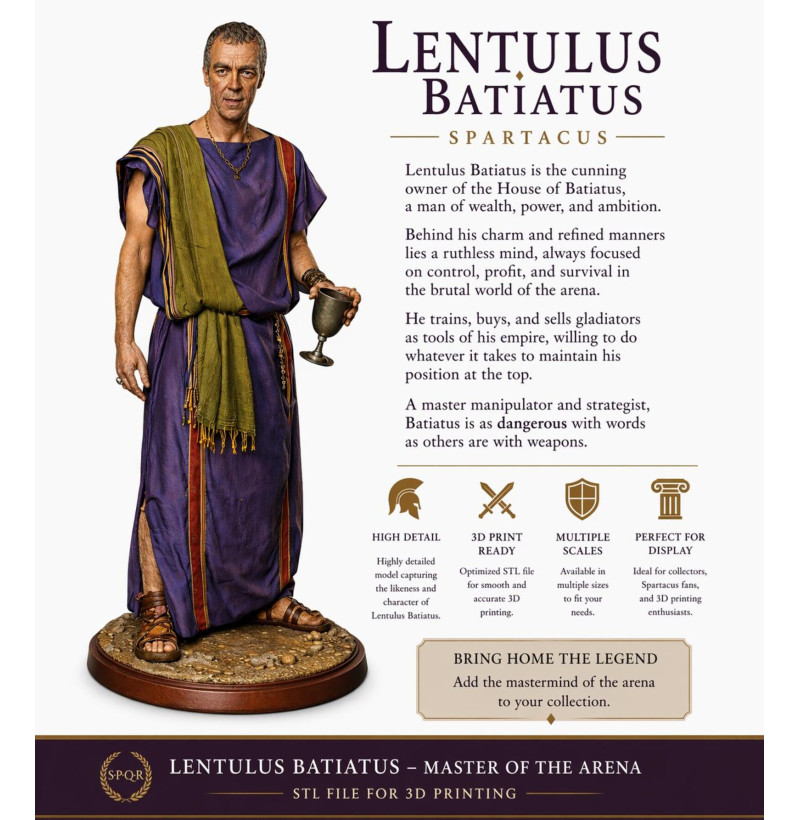 Spartacus — Premium Collectible STL Files Collection for 3D Printing