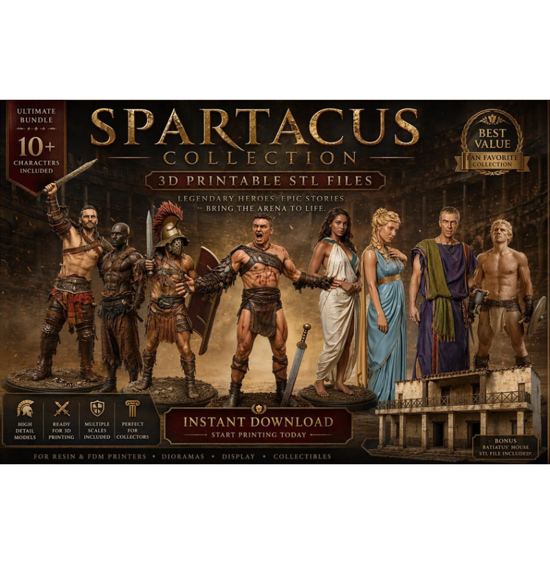 Spartacus — Premium Collectible STL Files Collection for 3D Printing